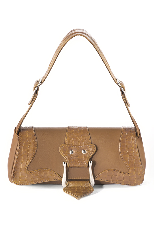 Dress small handbag in camel beige leather - Top view